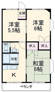 菊地マンション【2階】の間取り