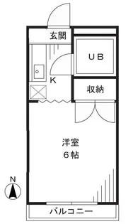 ボナール溝口【2階】の間取り
