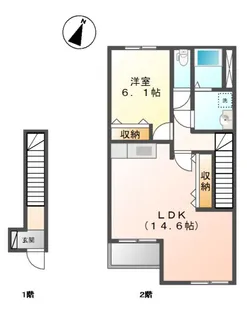 サンパレス【2階】の間取り