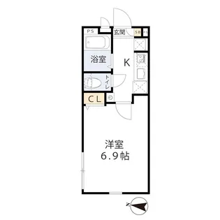 ティーグル赤羽【2階】の間取り