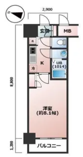 サムティ阿波座BELSIA【7階】の間取り