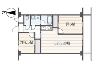 ハピネス飯田2号館【2階】の間取り