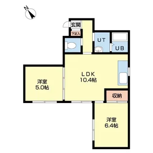 αNEXT札幌第15【3階】の間取り