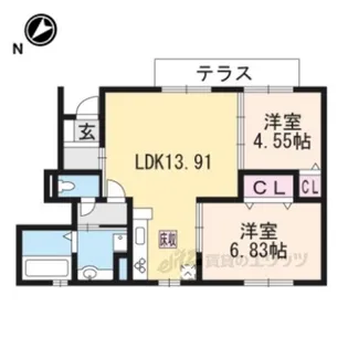 ArkYokota【1階】の間取り