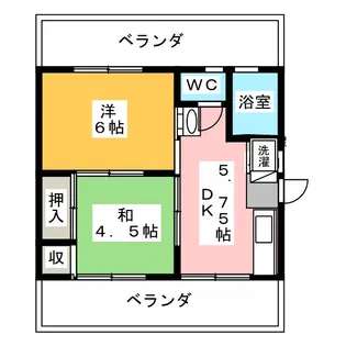 長谷川ビル【4階】の間取り