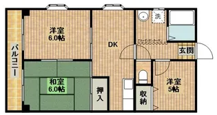 エクレール巖川【4階】の間取り