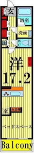 ロイヤルパークス西新井【9階】の間取り