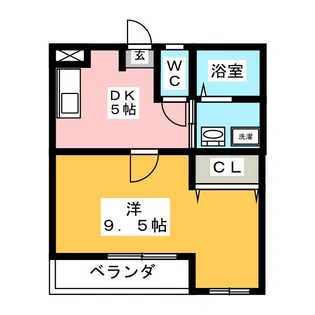 サンリッツ上郷【2階】の間取り