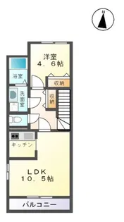 ハピネス コート【2階】の間取り