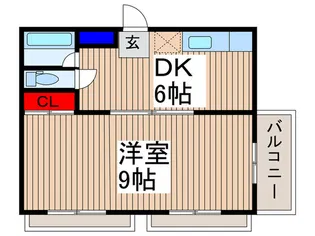 メゾンブランシュ武蔵浦和【4階】の間取り