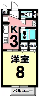 グランメールドルフA【2階】の間取り