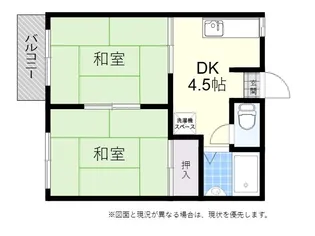 2DKの間取り画像