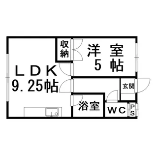 ハイツポパイ【1階】の間取り