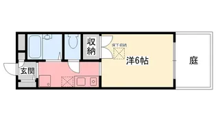 兵庫県西宮市南甲子園1【アパート】の間取り