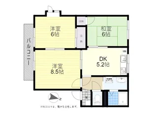 ラ・フォーレ花の木 B【2階】の間取り