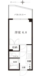 アプローズ廣神【3階】の間取り