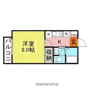 グリーンヒルズ・ヤナイ【1階】の間取り