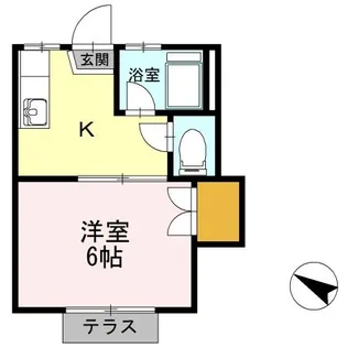 さぎたハイツ【1階】の間取り