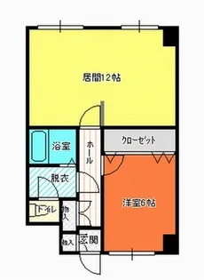 グランビューエーコー【6階】の間取り
