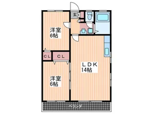 サンコーポ【3階】の間取り
