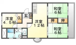 メゾンリラ千里山【4階】の間取り
