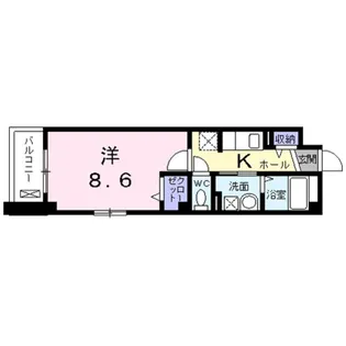 大鳥レジデンス【1階】の間取り