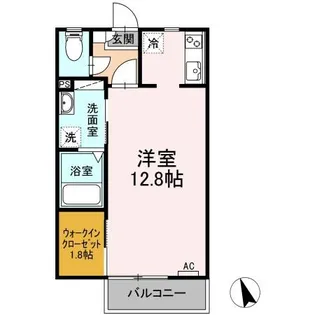 クラウン青山【1階】の間取り