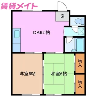 大藪西大手ハイツ【1階】の間取り