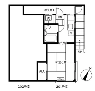 東京都文京区千石4【アパート】の間取り
