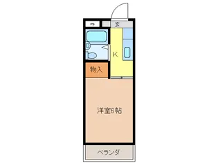岐阜県岐阜市折立【マンション】の間取り
