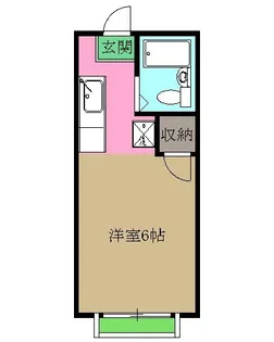 シルクハイムIWASAKI B【1階】の間取り