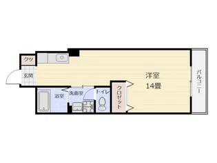 1Rの間取り画像