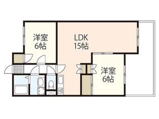Aコートヴィレッジ I【2階】の間取り