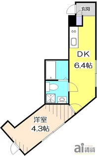 東京都杉並区井草1【マンション】の間取り