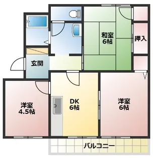 シーサイドハイツ【2階】の間取り