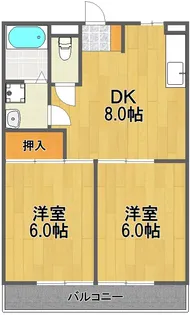 コーポウィスタリア【2階】の間取り
