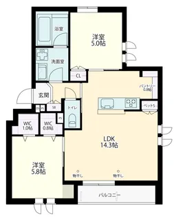 方南町アパートメント【2階】の間取り