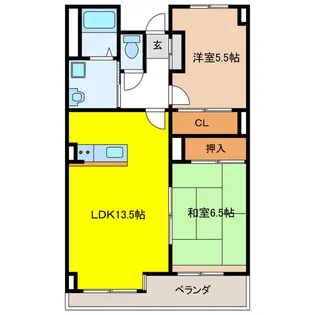 C・Y・WEST 205【4階】の間取り