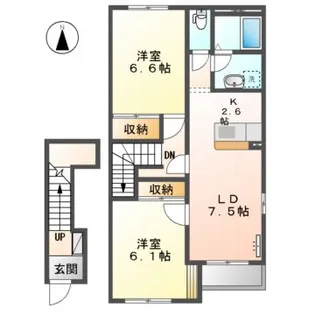 ヴィア和来 I【2階】の間取り