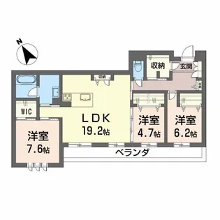 WithPlus天保山公園【2階】の間取り