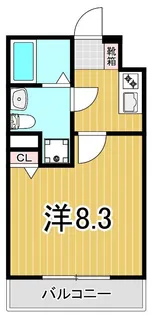 ベルシードα綾瀬【2階】の間取り