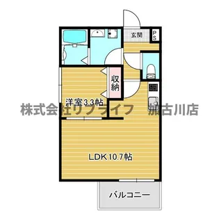 シェリル加古川【3階】の間取り