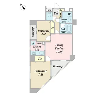 アムフラット蔵前ステーションフロント【5階】の間取り