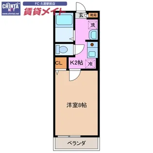 ジュネス久居【2階】の間取り