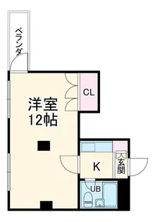 二光ハイツ【5階】の間取り