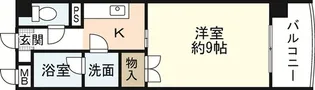 ラフィネ十日市【8階】の間取り