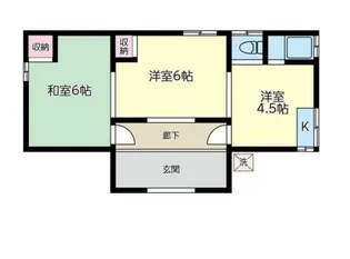 アパート佐和【1階】の間取り