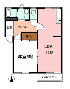 タウニィ石田【1階】の間取り