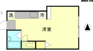 コーポ鴨下【2階】の間取り