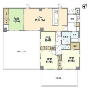 4LDKの間取り画像